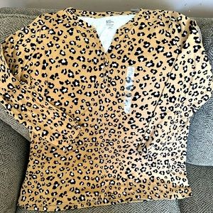 Kim Rogers NWT Leopard print shirt Sz XXL